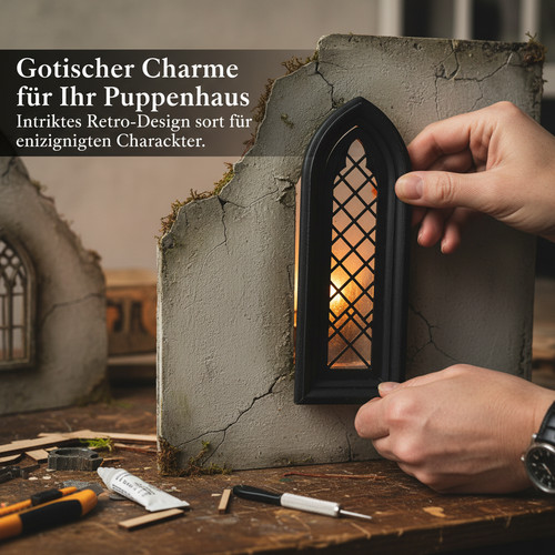 Puppenhaus fenster miniatur - puppenhaus, im