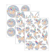 Set Fensteraufkleber rund mit